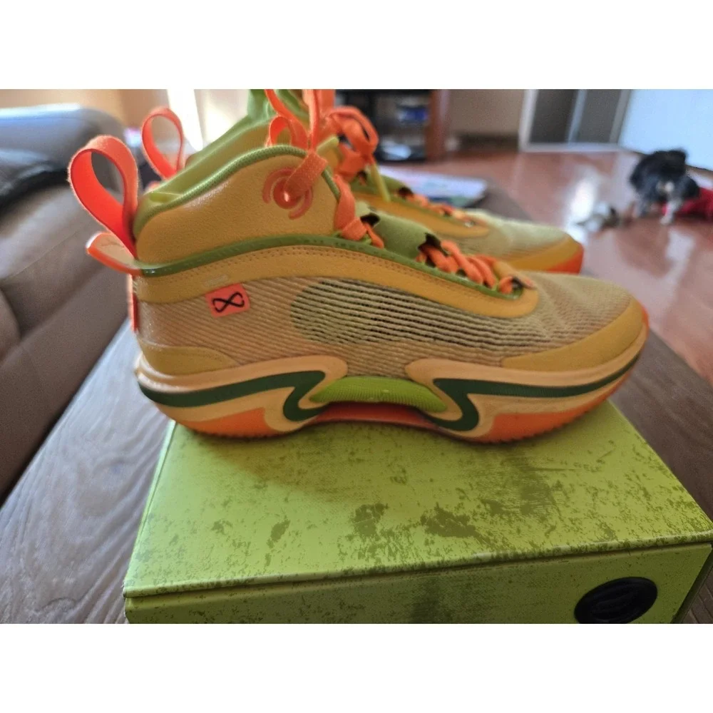Air Jordan 36 Taco Jay DQ6866-803 Citron Pulse W7.5 M6 With Box👉
